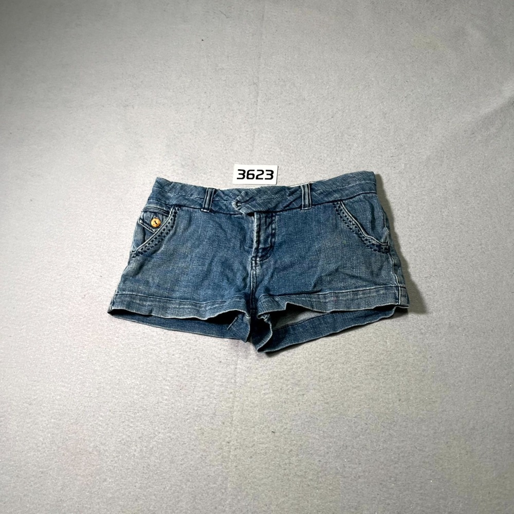 Op Ocean Pacific Shorts Womens 7 Blue Denim Everyday Wear Medium Wash Stretch